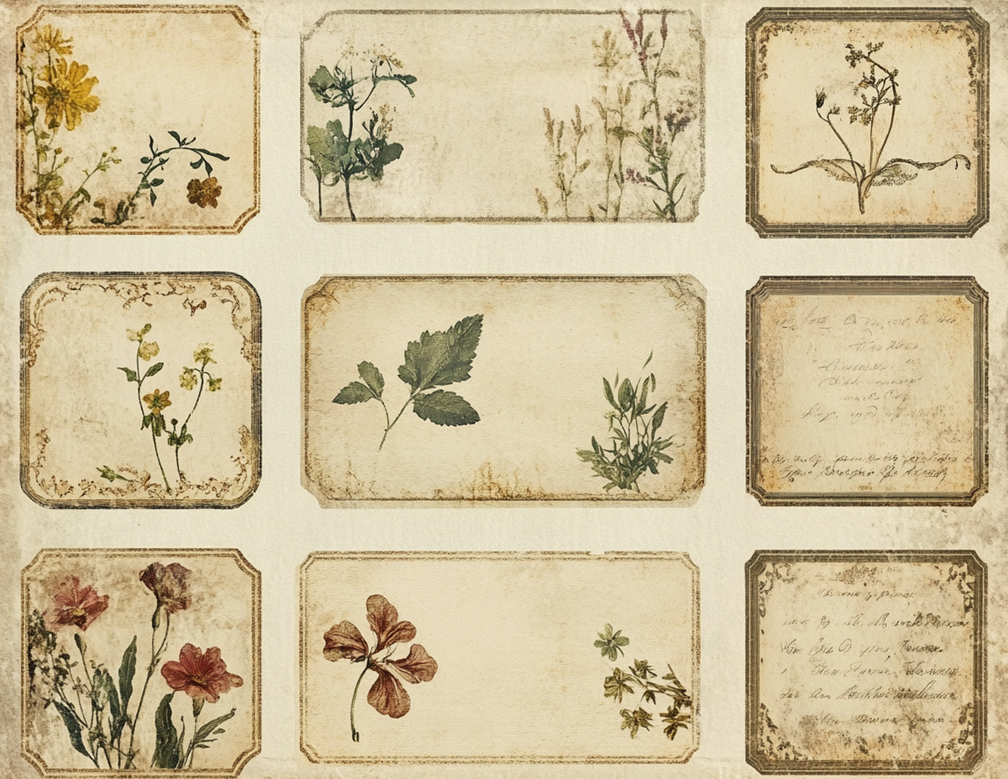 Delicate Florals Paper and Ephemera Collection