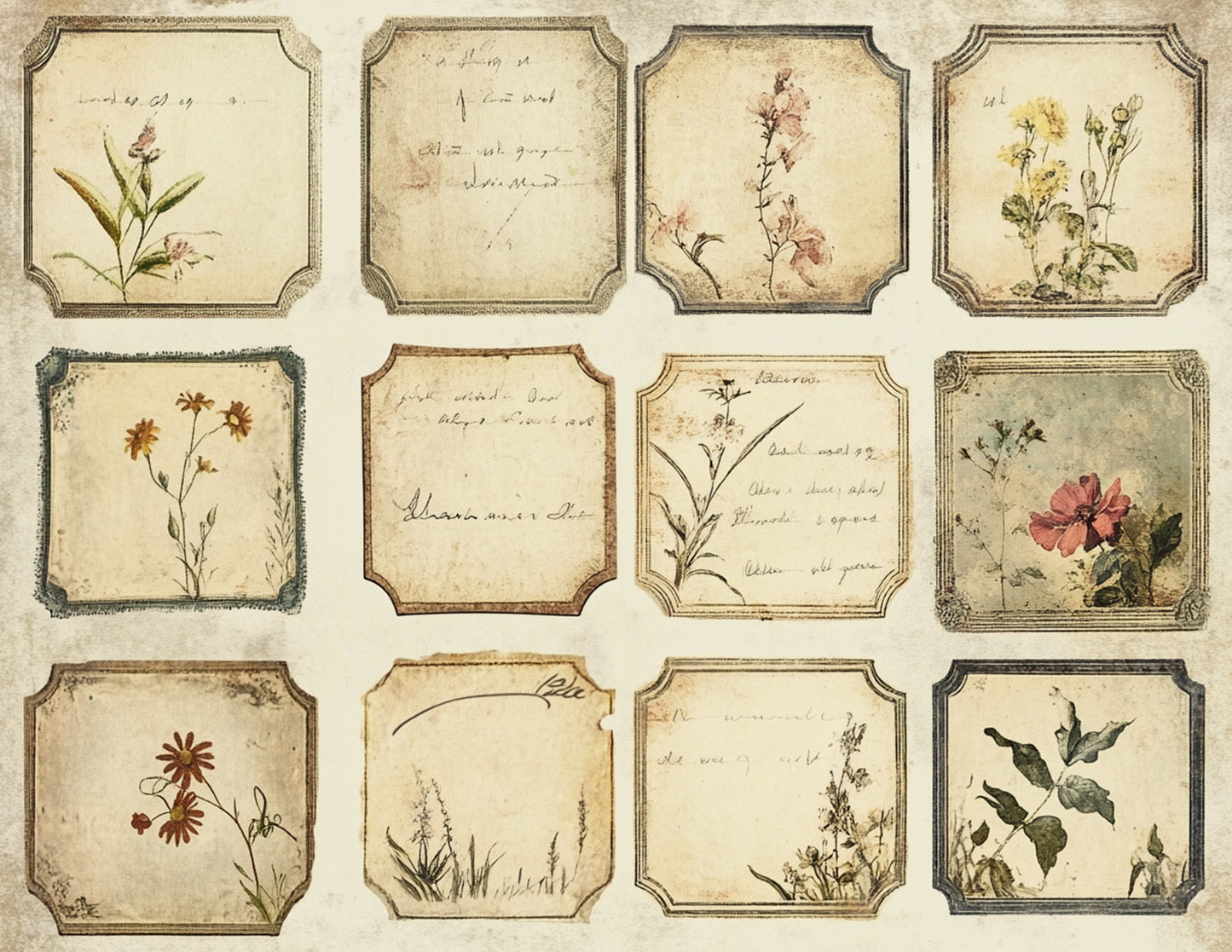 Delicate Florals Paper and Ephemera Collection