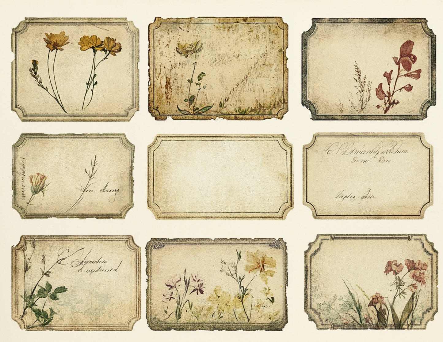 Delicate Florals Paper and Ephemera Collection