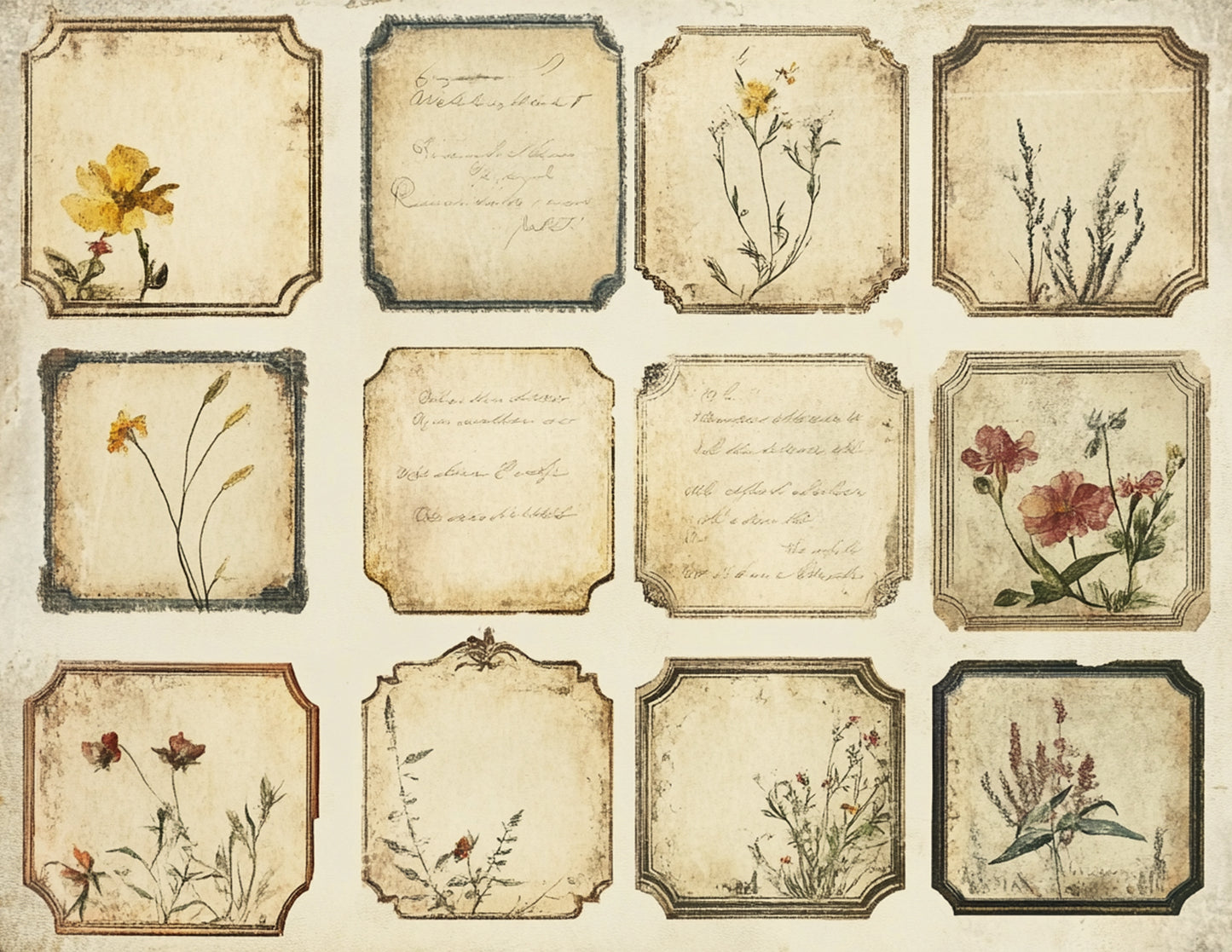 Delicate Florals Paper and Ephemera Collection