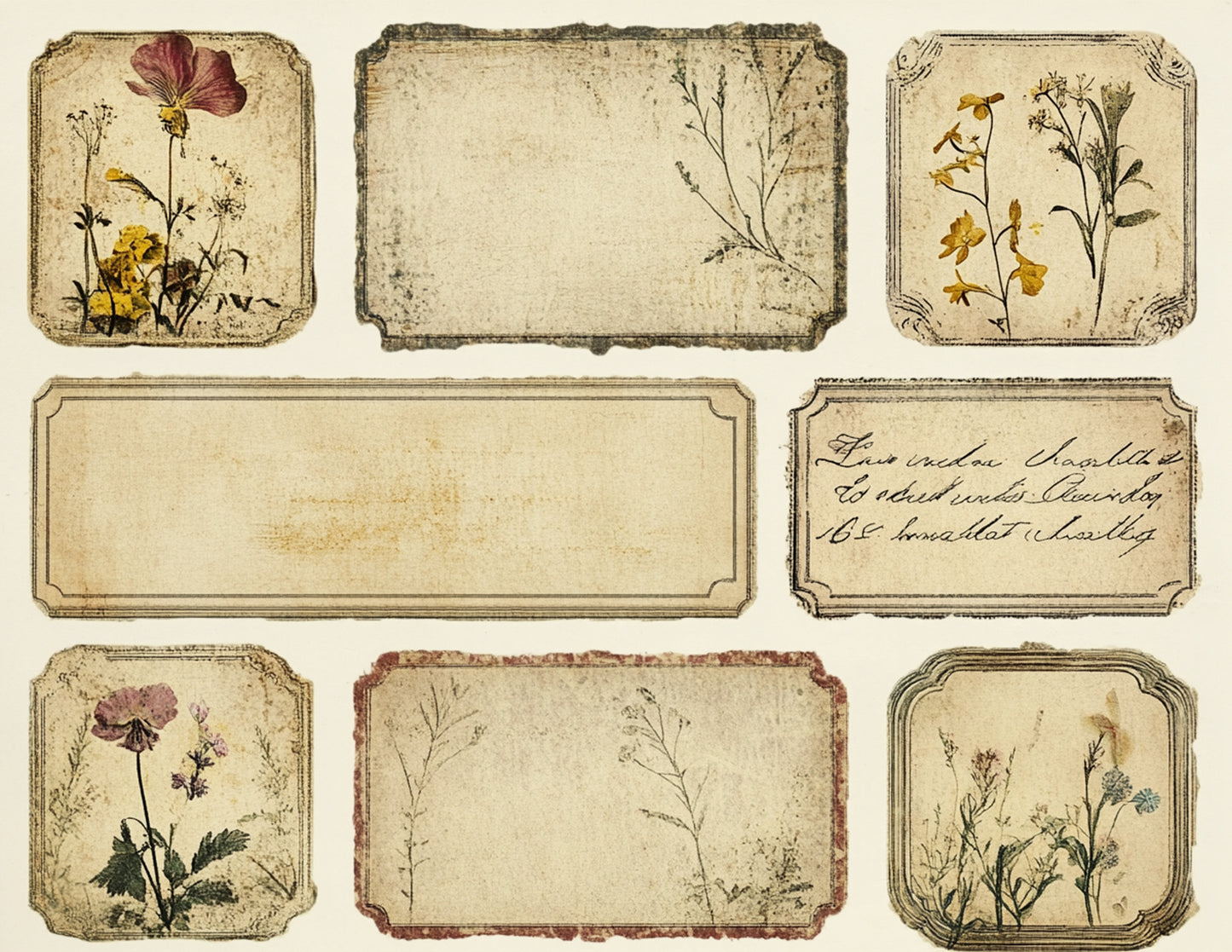 Delicate Florals Paper and Ephemera Collection