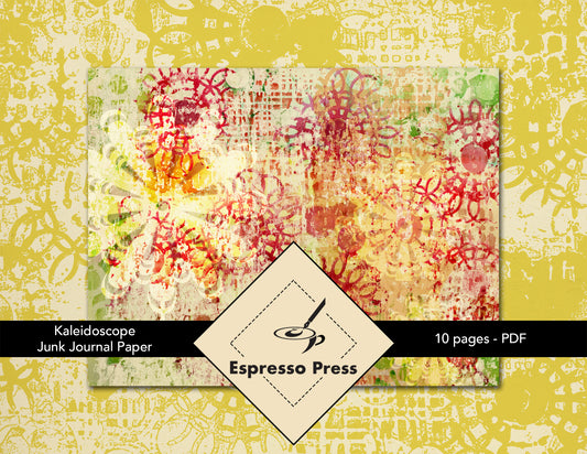 Kaleidoscope Junk Journal Paper