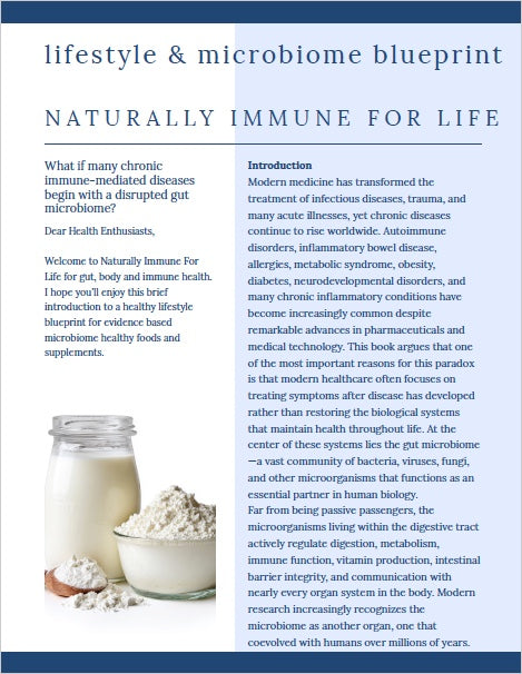 Lifestyle and Microbiome Blueprint - Naturally Immune For Life