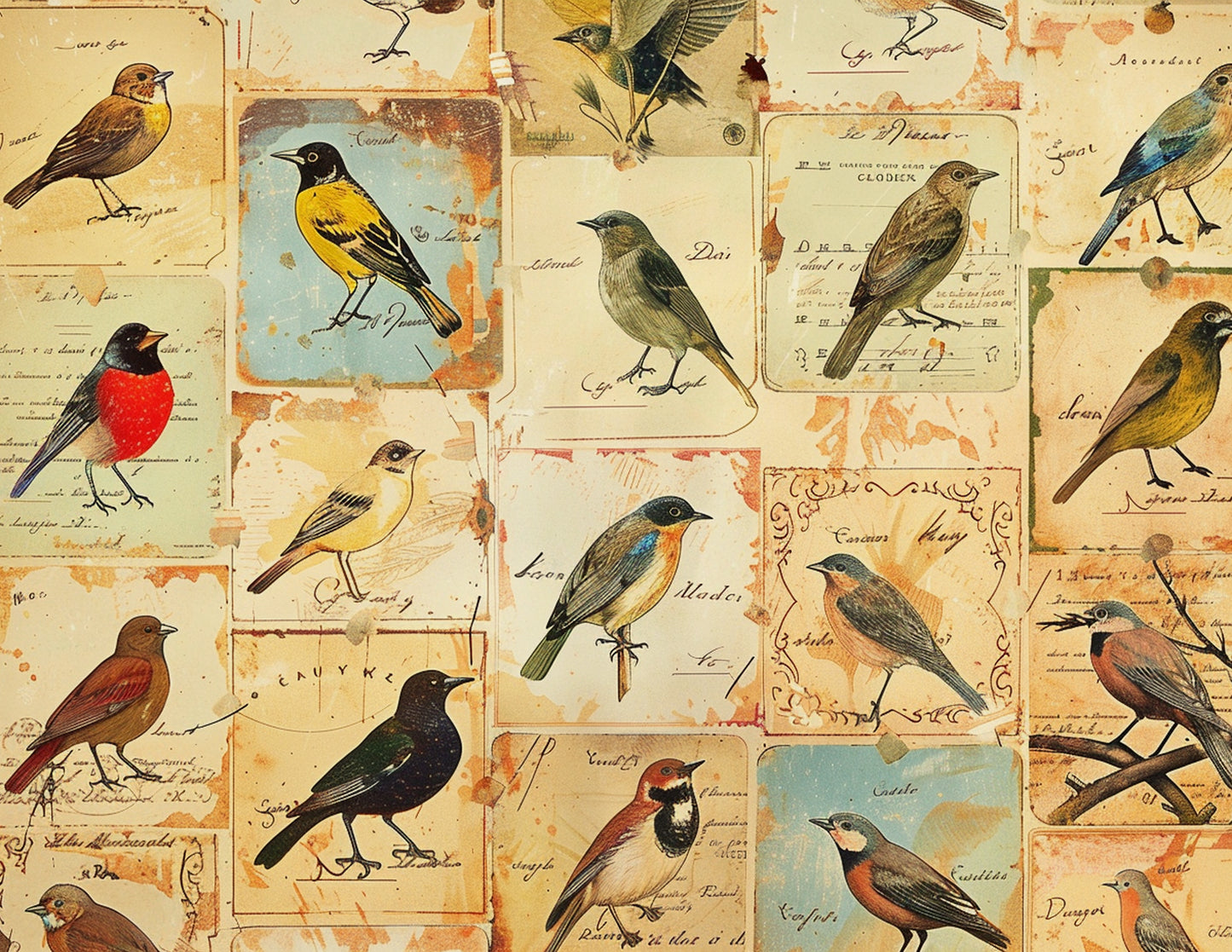 Naturalist Birds Paper Collection