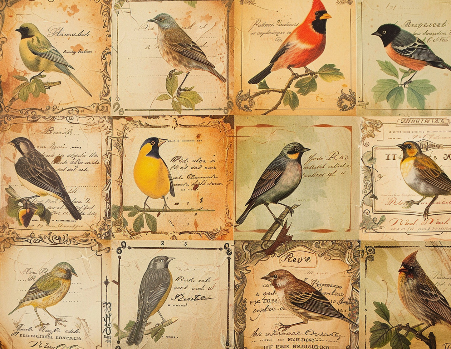 Naturalist Birds Paper Collection