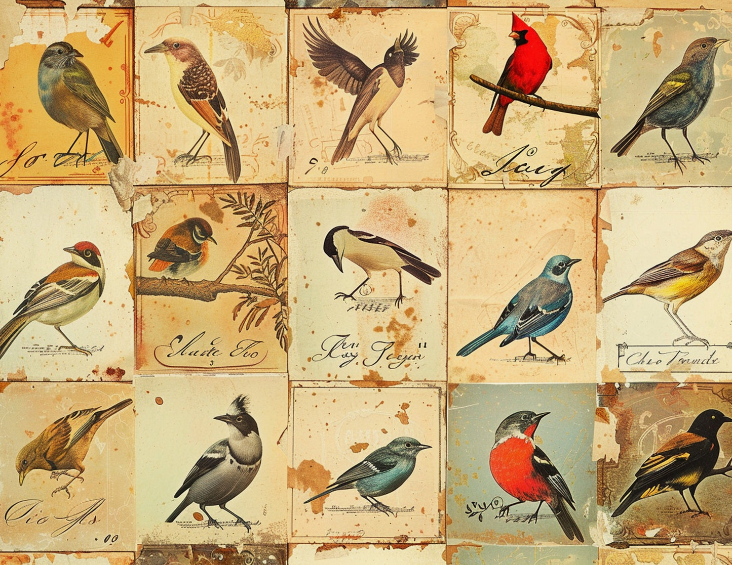 Naturalist Birds Paper Collection