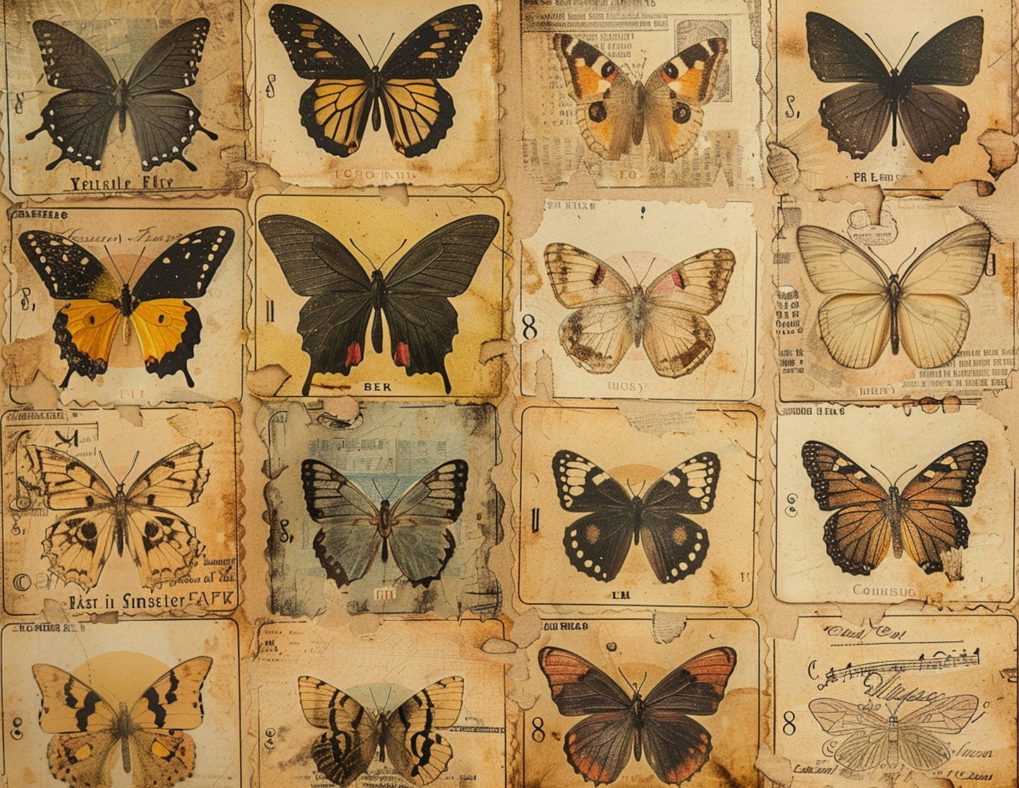 Naturalist Butterflies Paper Collection