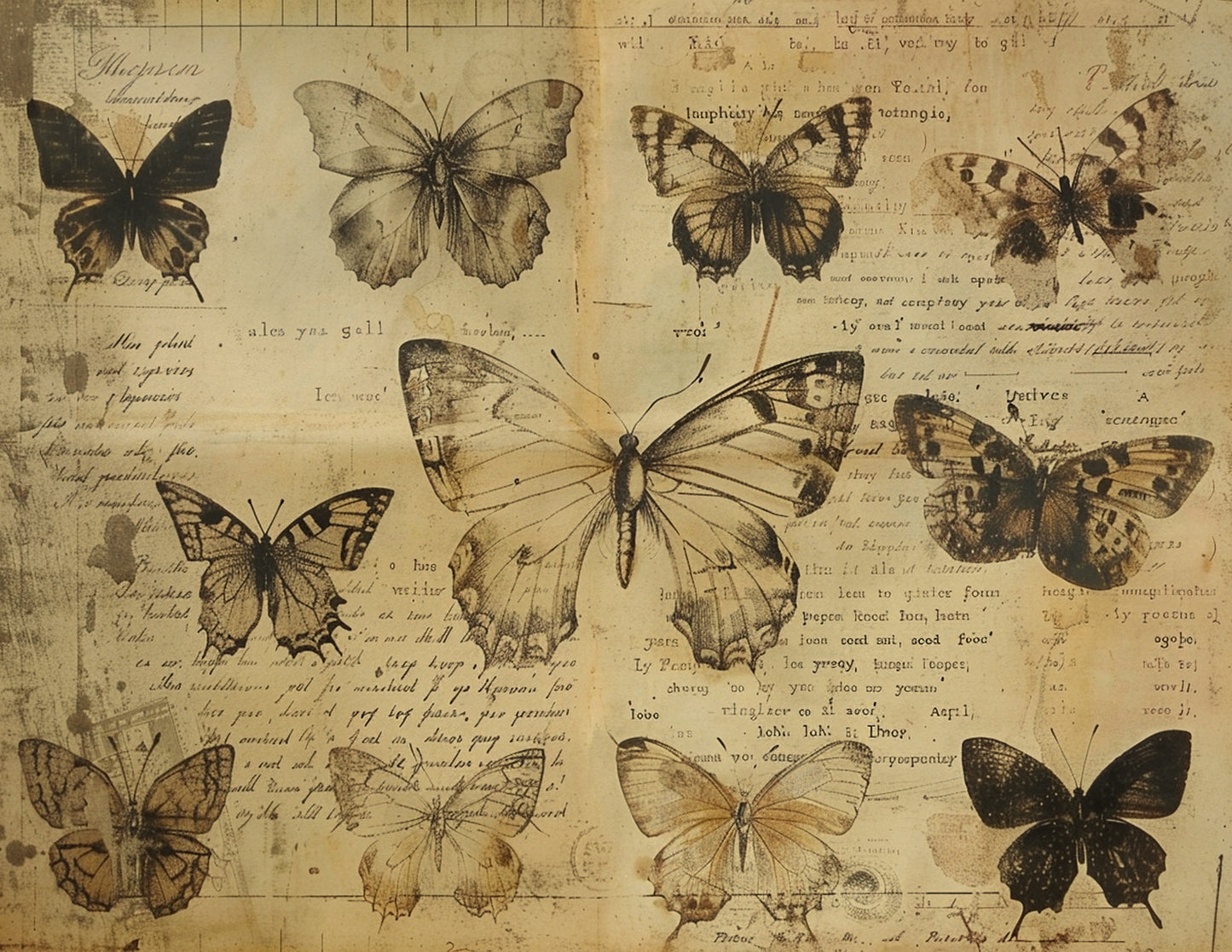 Naturalist Butterflies Paper Collection