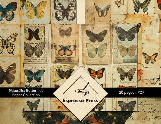Naturalist Butterflies Paper Collection