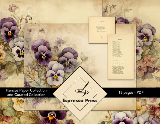 Pansies Paper Collection