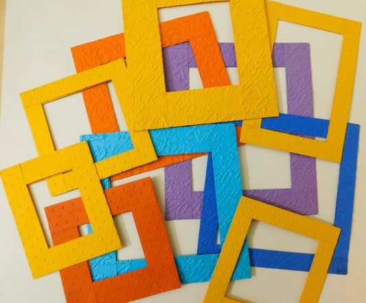 Bright Color Handmade Frames And G45 Paper Set