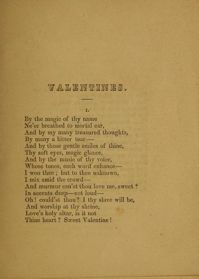 Valentines. 1849