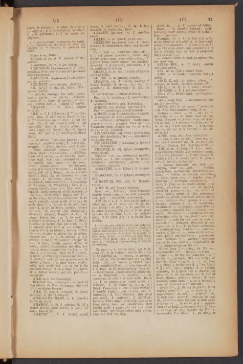 French English General Dictionary 1897